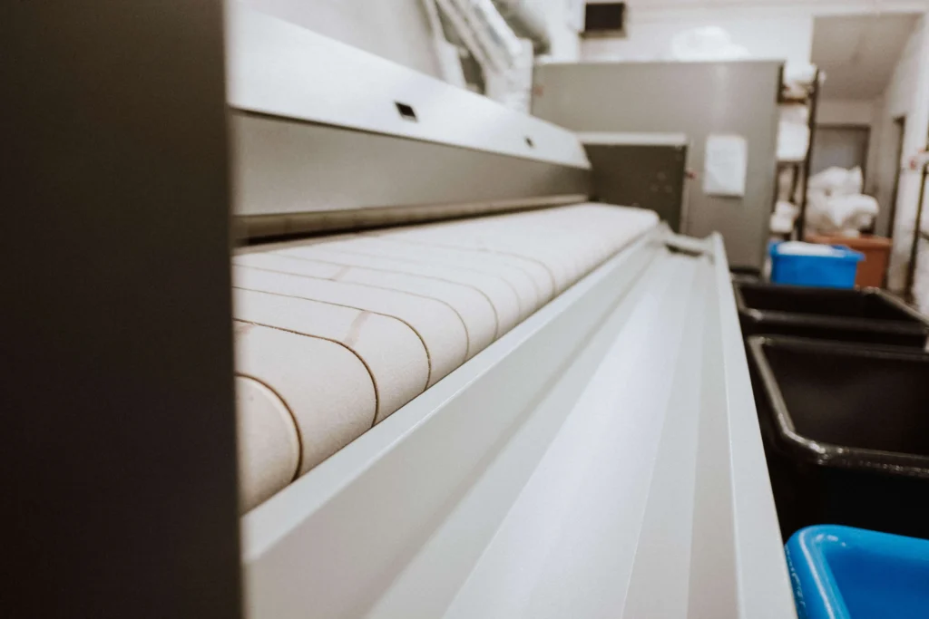 Inside the Aqua Laundry Services unit on Floating Bridge Road, Southampton