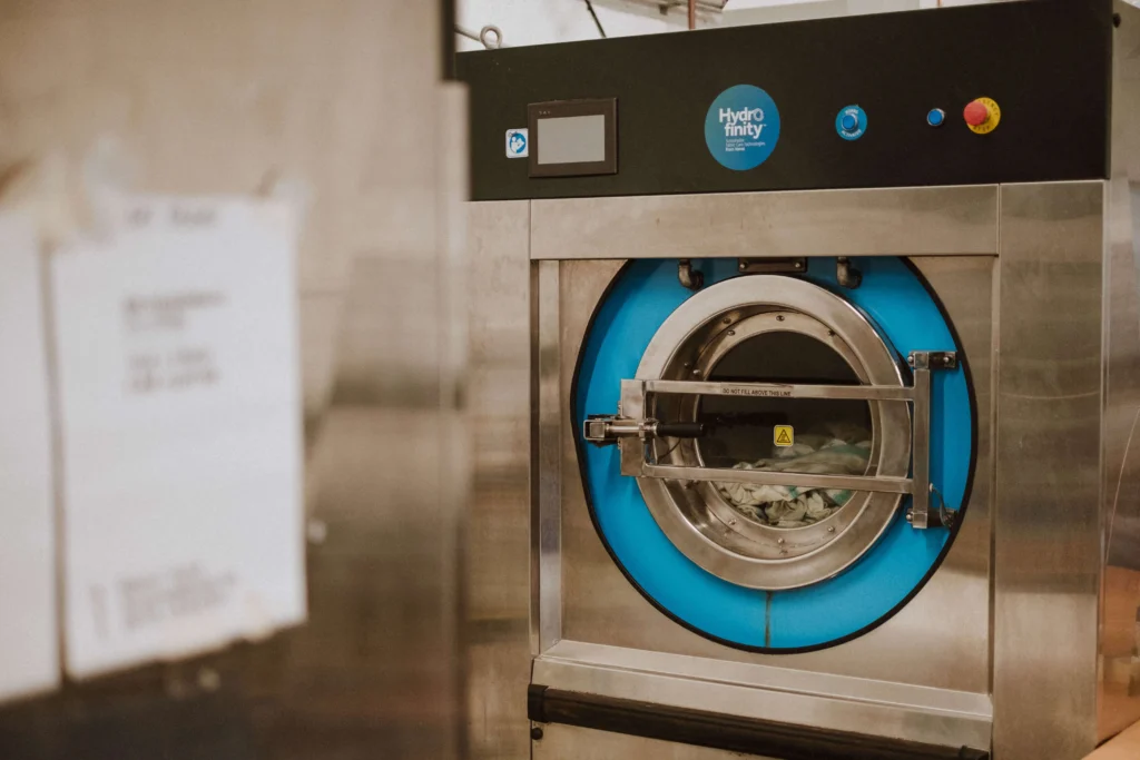 Hydrofinity low-water washing machine at the Southampton facility